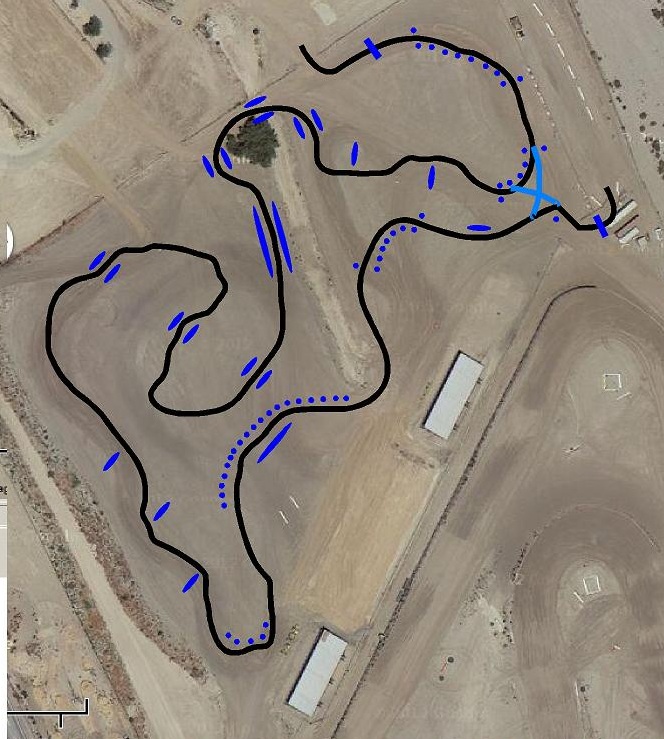 Course map for October 2013 Glen Helen RallyX .